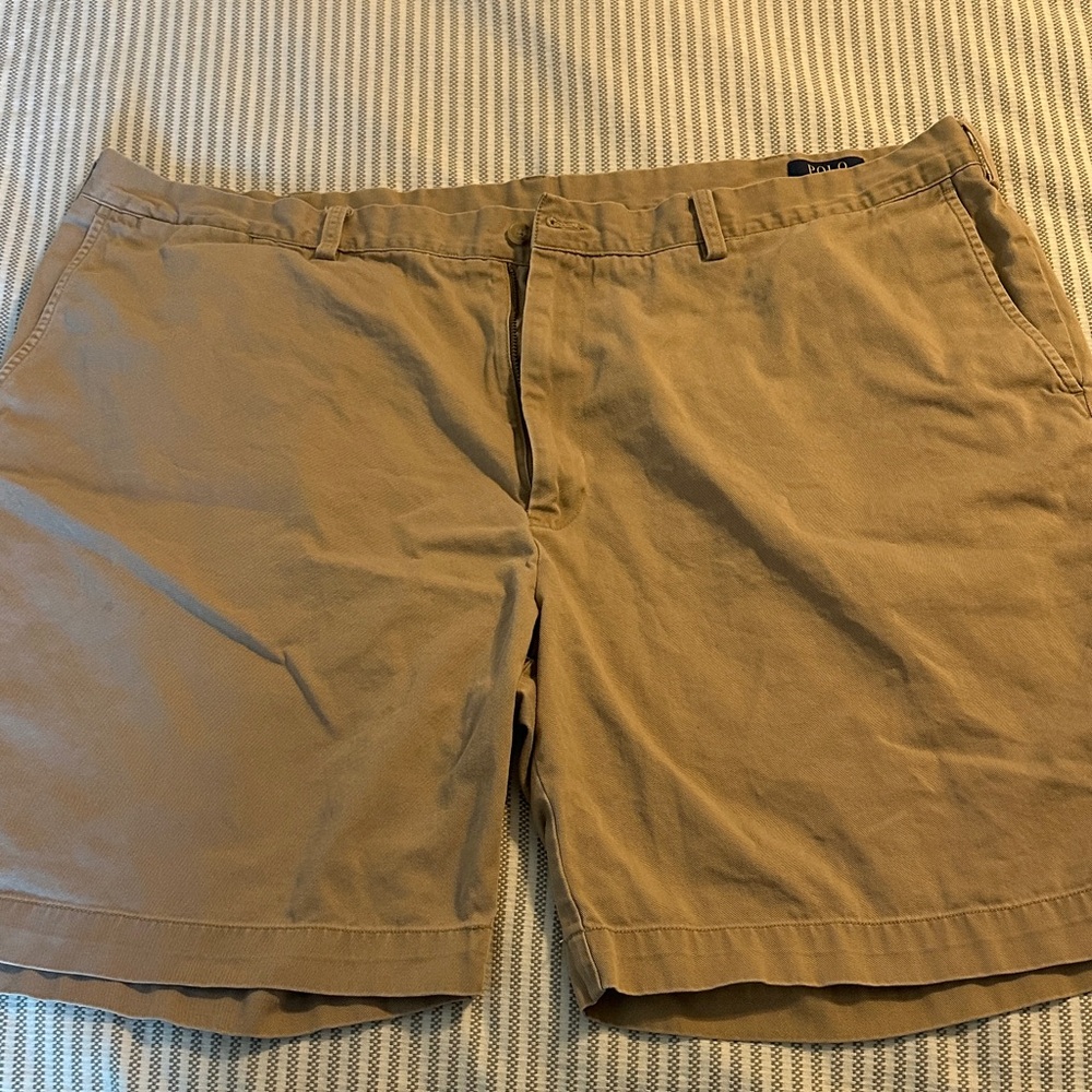 Polo Ralph Lauren Men's Khaki Tan Flat Front Shorts 46B